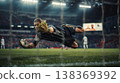 Soccer goalkeeper 138369392