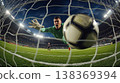 Soccer goalkeeper 138369394