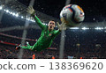 Soccer goalkeeper 138369620