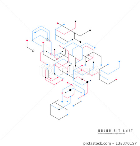 Abstract design element with geometric background of hexagons shape pattern Abstract design element with geometric background of hexagons shape pattern 138370157