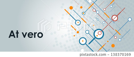 Internet technology construction. Color banner graphic background 138370169