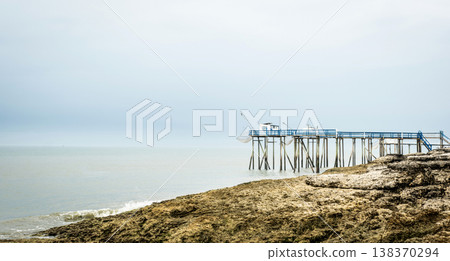 Traditional fisherman hut in french coast Traditional fisherman hut in french coast 138370294