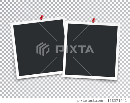 Realistic Photo Frames with Pin Isolated Transparent Special Effect. Vector EPS 10 Realistic Photo Frames with Pin Isolated Transparent Special Effect. Vector EPS 10 138371441