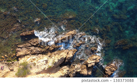 Cala Cap Roig Beach in Costa Brava Spain 138373088