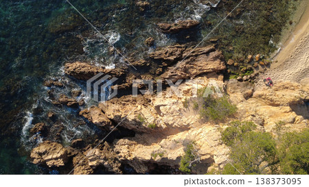 Cala Cap Roig Beach in Costa Brava Spain Cala Cap Roig Beach in Costa Brava Spain 138373095