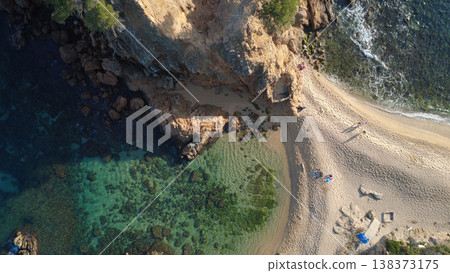 Cala Cap Roig Beach in Costa Brava Spain Cala Cap Roig Beach in Costa Brava Spain 138373175