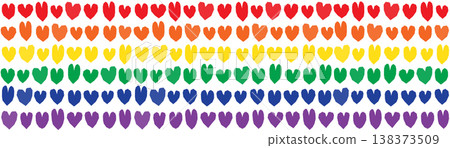 LGBT hearts banner LGBT hearts banner 138373509