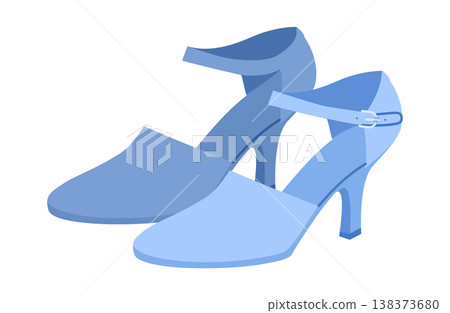 Closed toe sandal women blue heel flat pair. Covered front dress footwear for office, wedding, brunch, spring Closed toe sandal women blue heel flat pair. Covered front dress footwear for office, wedding, brunch, spring 138373680