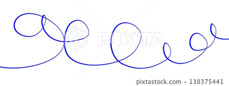 Line squiggle cable Wavy line with flowing curves Seamless pattern of continuous wavy lines Curved single line Single Line squiggle cable Wavy line with flowing curves Seamless pattern of continuous wavy lines Curved single line Single 138375441