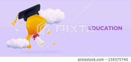 3d Education Concept Graduation hat over golden trophy Study learning back to school Study award, achievement in education 3d Education Concept Graduation hat over golden trophy Study learning back to school Study award, achievement in education 138375740