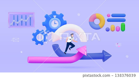 3d Agile development decisions methodology business concept Agile life rule cycle for software development diagram SCRUM 138376039