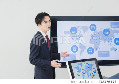 A businessman meeting in the office A businessman meeting in the office 138376451