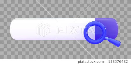 3d Search bar with magnifying glass Template for website Navigation search Address and navigation bar icon for browser 3d Search bar with magnifying glass Template for website Navigation search Address and navigation bar icon for browser 138376482