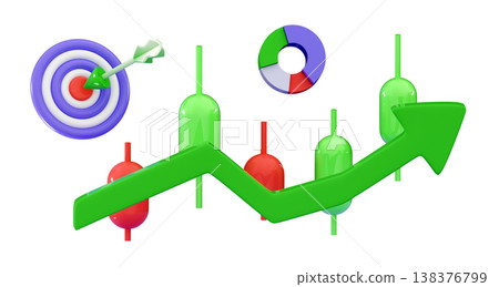 3d Money profit Invest in best idea Investment and analysis money cash profits Business concept for trading 138376799