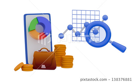 3d Briefcase investment portfolio Profit planning Smart investment Finance web design Invest trading 3d Briefcase investment portfolio Profit planning Smart investment Finance web design Invest trading 138376881