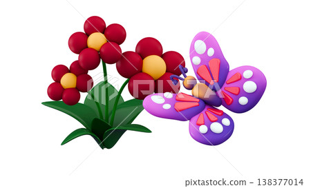 3d flying butterfly Insect elements isolated Festive floral arrangement promo card 3d flying butterfly Insect elements isolated Festive floral arrangement promo card 138377014