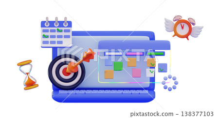3d Dates and Deadline Calendar with alarm clock for schedule appointment 3d Dates and Deadline Calendar with alarm clock for schedule appointment 138377103