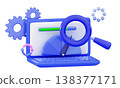 3d System update Upgrading concept Progress bar Website loading optimization 138377171