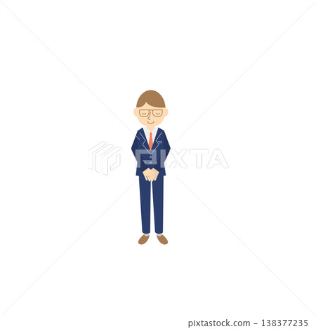 一位商人鞠躬 138377235