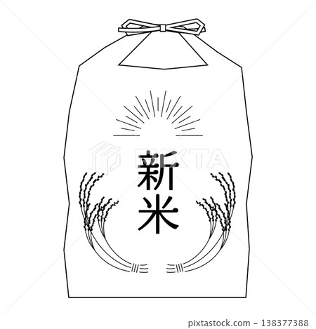 裝有新米的米袋圖標 138377388