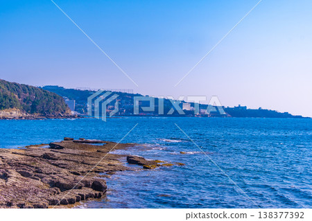 南紀白濱是沿海溫泉小鎮。 南紀白濱是沿海溫泉小鎮。 138377392