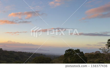 Sunset over hills Nicaragua Managua capital Sunset over hills Nicaragua Managua capital 138377436