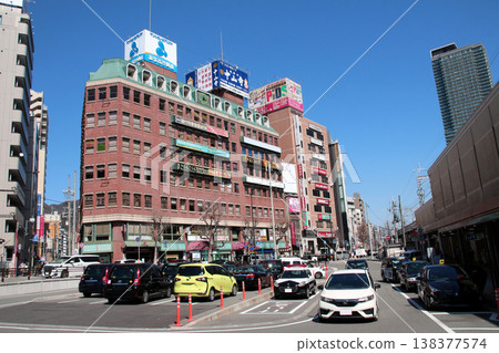 Scenery in front of JR Sannomiya Station Scenery in front of JR Sannomiya Station 138377574