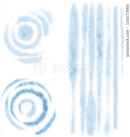 Watercolor ripple and water surface illustration set: Cool summer background elements, brushes, decorations, textures, and design materials. Watercolor ripple and water surface illustration set: Cool summer background elements, brushes, decorations, textures, and design materials. 138377668