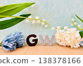 Golden Week background materials 138378166