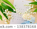 May calendar and lily of the valley 138378168