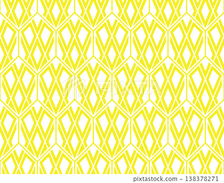 The geometric pattern with lines. Seamless vector background. White and yellow texture. Graphic modern pattern. Simple lattice graphic design The geometric pattern with lines. Seamless vector background. White and yellow texture. Graphic modern pattern. Simple lattice graphic design 138378271