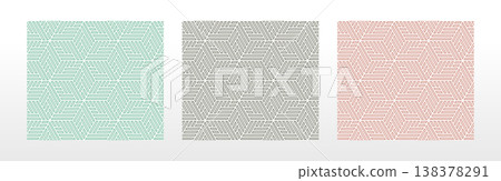 Set of abstract geometric patterns. Seamless vector backgrounds. Colored ornaments Graphic modern patterns Simple lattice graphic design Set of abstract geometric patterns. Seamless vector backgrounds. Colored ornaments Graphic modern patterns Simple lattice graphic design 138378291