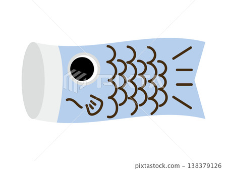 A cute and simple carp streamer, one baby carp. A cute and simple carp streamer, one baby carp. 138379126