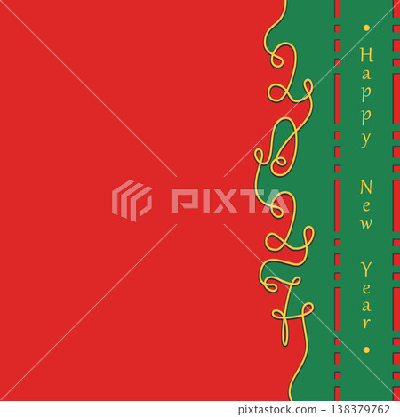 2027 New Year greetings Media post square template. Paper cut minimalist Flat design idea Copy space. Isolated Vector illustration Greetings Thematic Cards Party Invite Banner, leaflets, media posting 2027 New Year greetings Media post square template. Paper cut minimalist Flat design idea Copy space. Isolated Vector illustration Greetings Thematic Cards Party Invite Banner, leaflets, media posting 138379762