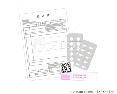 處方和藥物的圖片說明 138380120