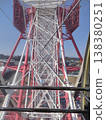 The framework of the Ferris wheel as seen from the gondola 138380251