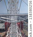 The framework of the Ferris wheel as seen from the gondola 138380256