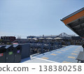 A large facility and a clear sky 138380258