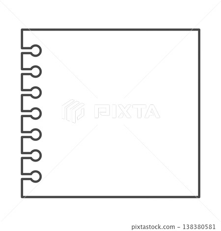 Simple notepad frame with handwritten illustration - background material for announcements and bulletin boards Simple notepad frame with handwritten illustration - background material for announcements and bulletin boards 138380581