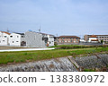 A residential area along the DARoku River in Itami City, viewed from west to east. 138380972