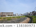 A residential area along the DARoku River in Itami City, viewed from west to east. 138380973