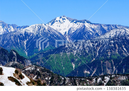 五月的黑部水壩;信州的自然風光;信州的景色;信州的風景 五月的黑部水壩;信州的自然風光;信州的景色;信州的風景 138381635