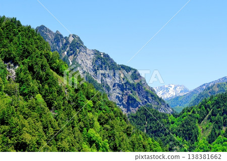 五月的黑部水壩;信州的自然風光;信州的景色;信州的風景 五月的黑部水壩;信州的自然風光;信州的景色;信州的風景 138381662