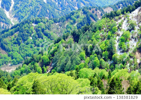 五月的黑部水壩；信州的自然風光；信州的景色；信州的風景 138381829