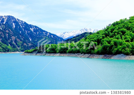 Kurobe Dam in May; Nature of Shinshu; Landscape of Shinshu; Scenery of Shinshu 138381980