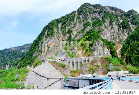 Kurobe Dam in May; Nature of Shinshu; Landscape of Shinshu; Scenery of Shinshu 138381984