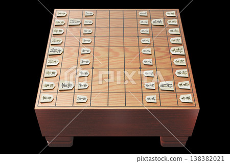 Shogi (3DCG) - Black background - Game image Shogi (3DCG) - Black background - Game image 138382021