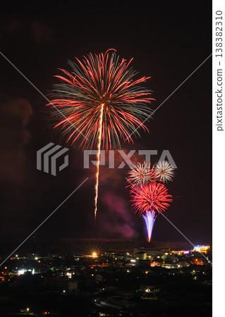 Fireworks in Ichikikushikino City 138382310