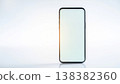 A smartphone mockup placed against a white background. 138382360