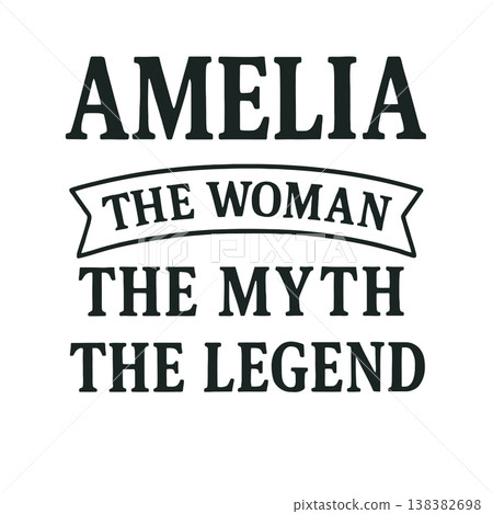 Amelia The Woman, The Myth, The Legend - Design for T-Shirts, Mugs, and Gifts Amelia The Woman, The Myth, The Legend - Design for T-Shirts, Mugs, and Gifts 138382698